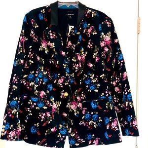 Velvet Floral Blazer